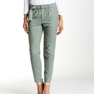 Vince Belted Soft Cotton Pant Size S/P